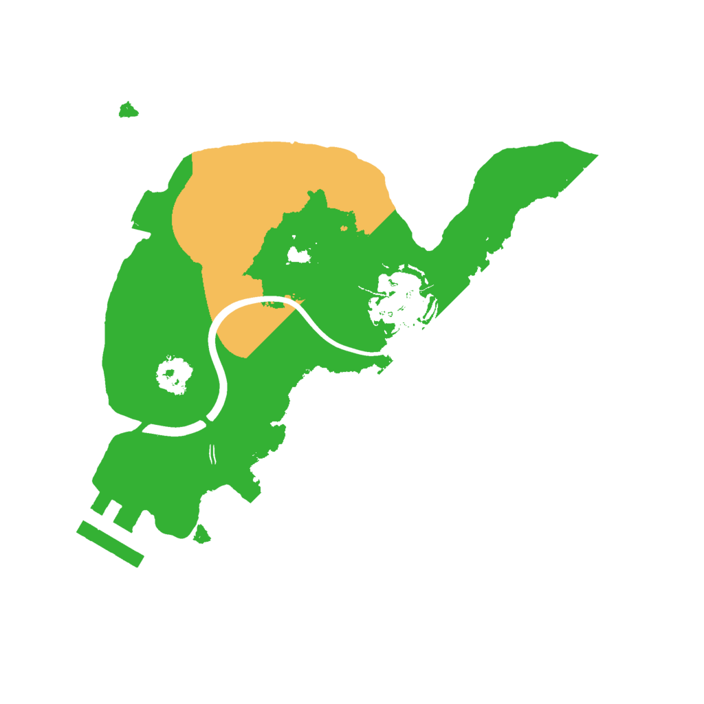 Biome Rust Map: Procedural Map, Size: 2000, Seed: 1373945200