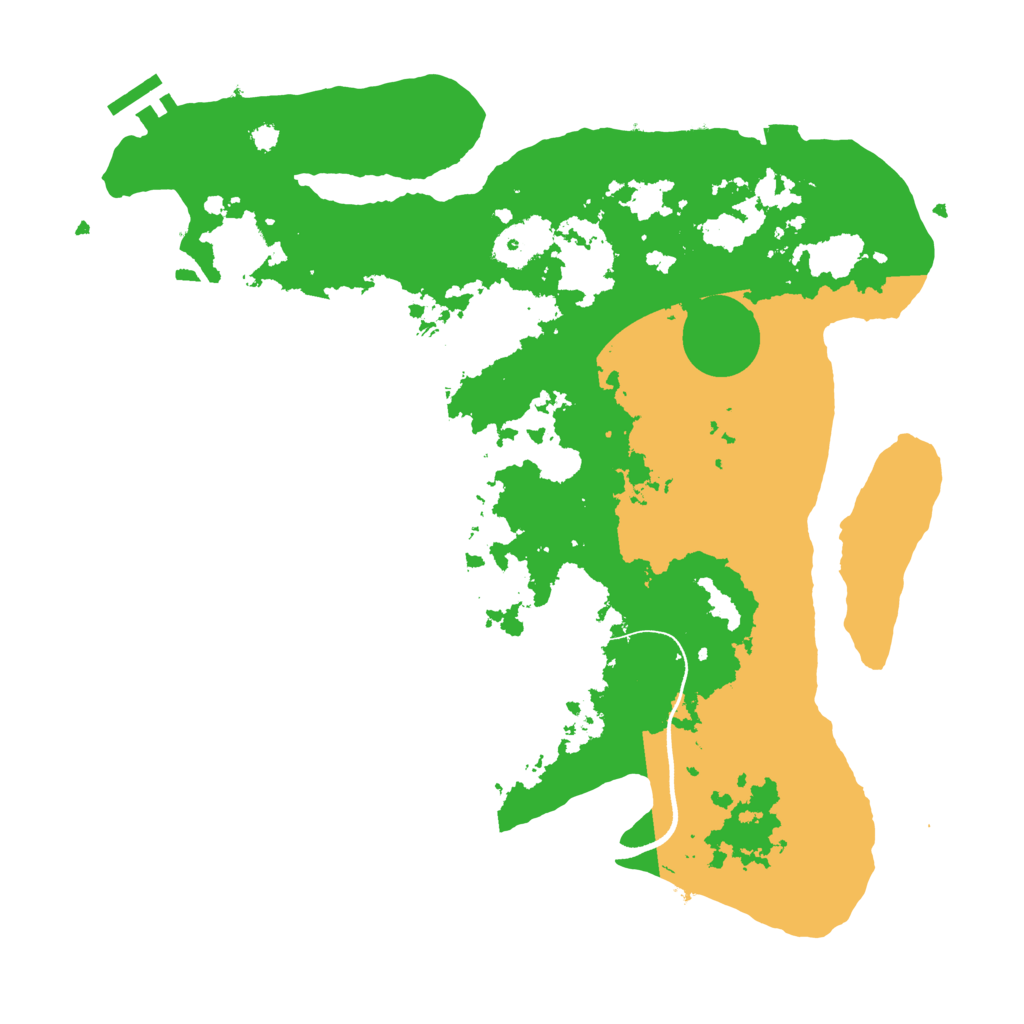 Biome Rust Map: Procedural Map, Size: 3500, Seed: 102326577