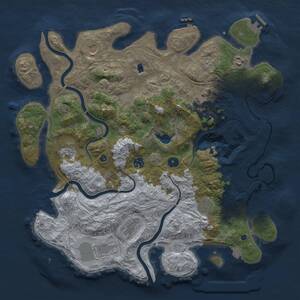 Thumbnail Rust Map: Procedural Map, Size: 4250, Seed: 6738, 15 Monuments
