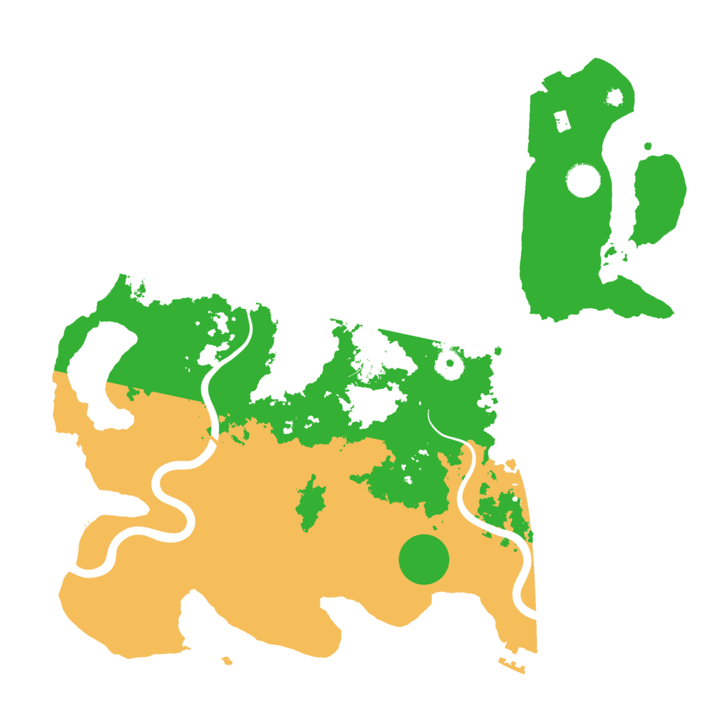 Biome Rust Map: Procedural Map, Size: 3800, Seed: 109