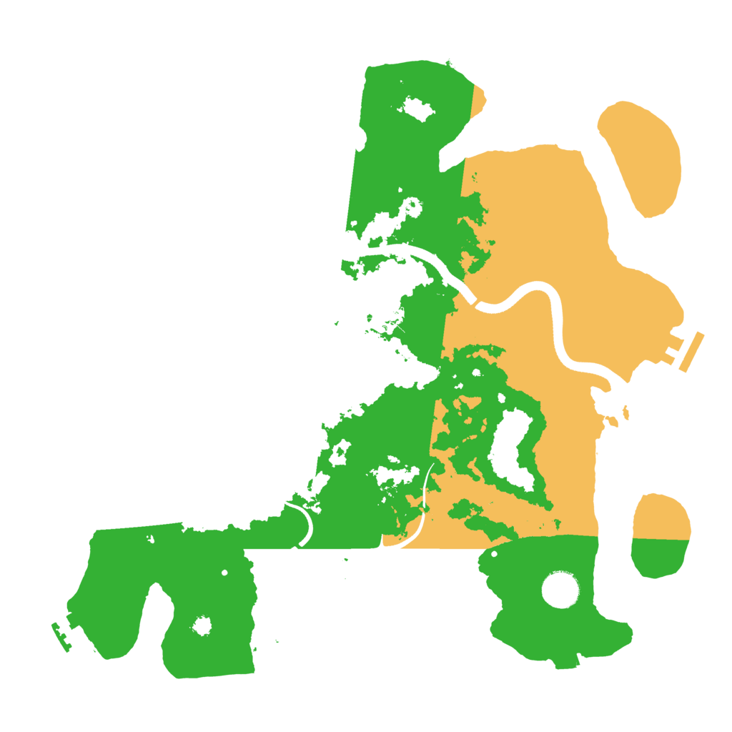 Biome Rust Map: Procedural Map, Size: 3500, Seed: 748528245