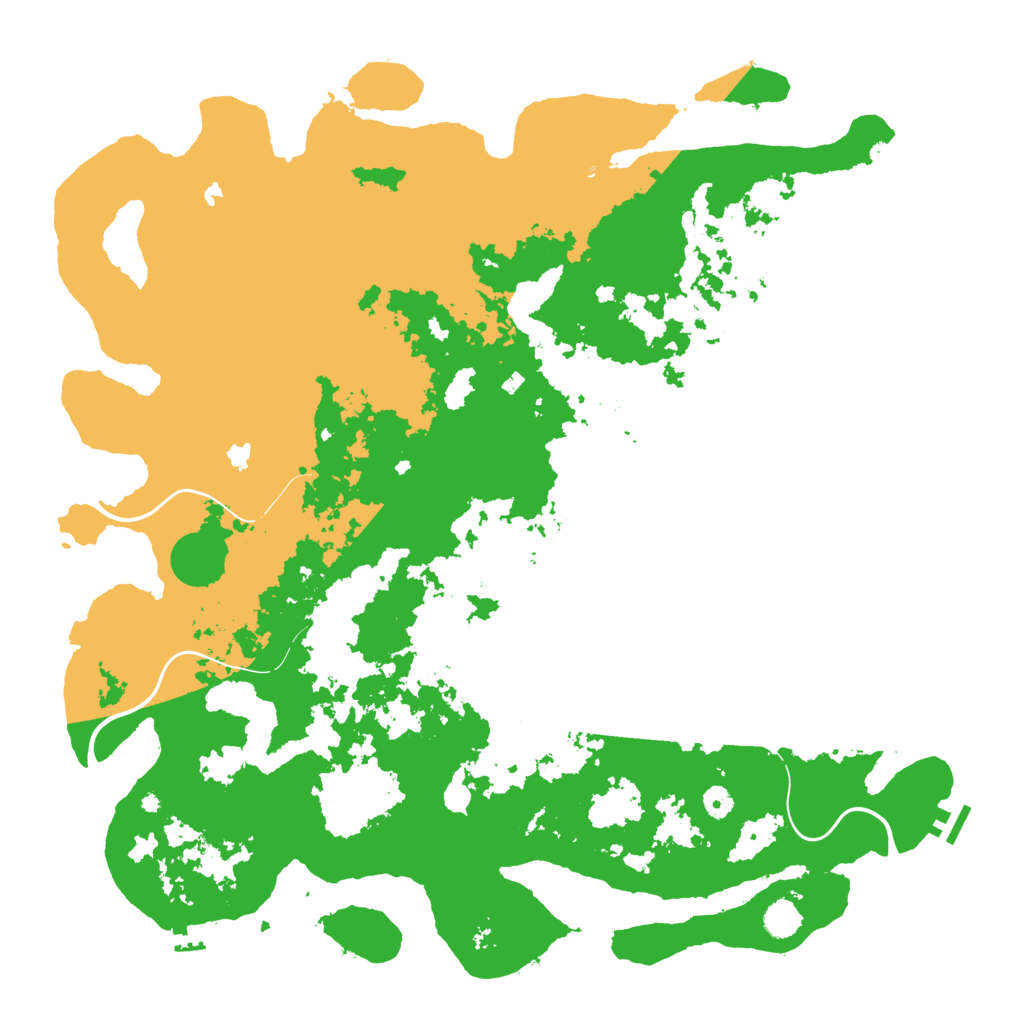 Biome Rust Map: Procedural Map, Size: 5000, Seed: 6737