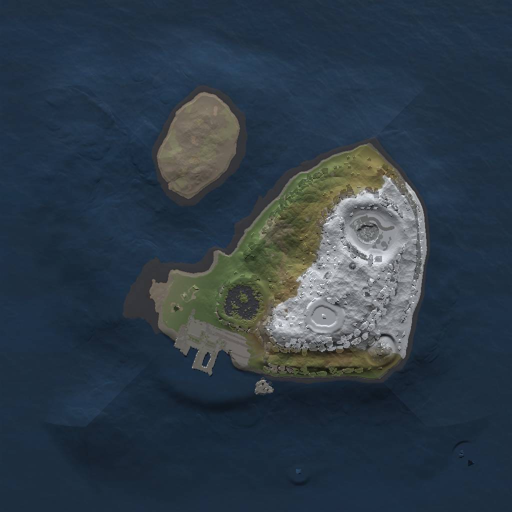 Rust Map: Procedural Map, Size: 1500, Seed: 878762969, 6 Monuments