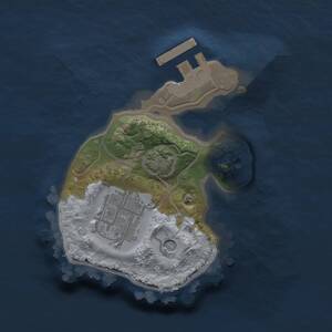 Thumbnail Rust Map: Procedural Map, Size: 1550, Seed: 2147483647, 5 Monuments