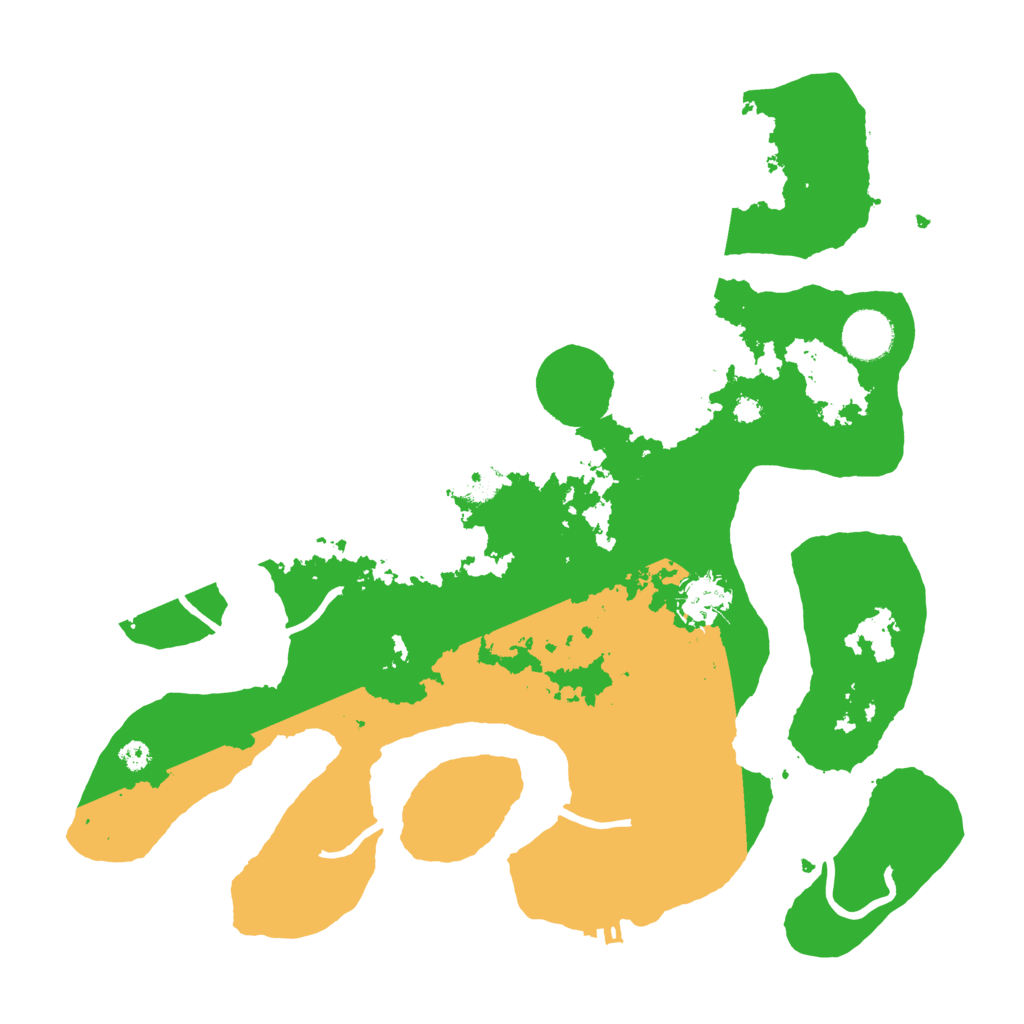 Biome Rust Map: Procedural Map, Size: 3550, Seed: 992302