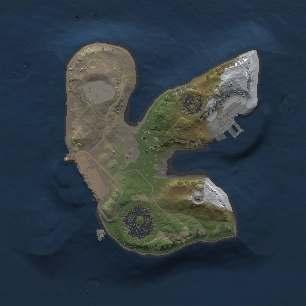 Rust Map: Procedural Map, Size: 1500, Seed: 656546456, 6 Monuments