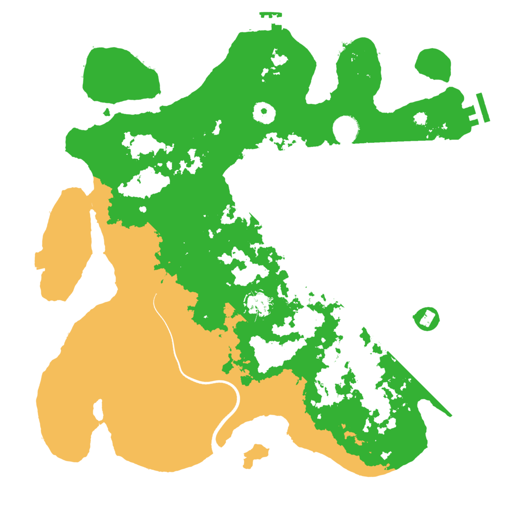 Biome Rust Map: Procedural Map, Size: 3550, Seed: 564601