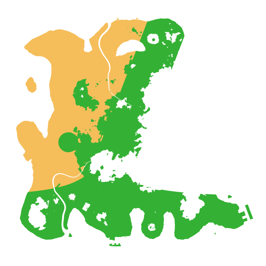 Biome Rust Map: Procedural Map, Size: 3550, Seed: 917416