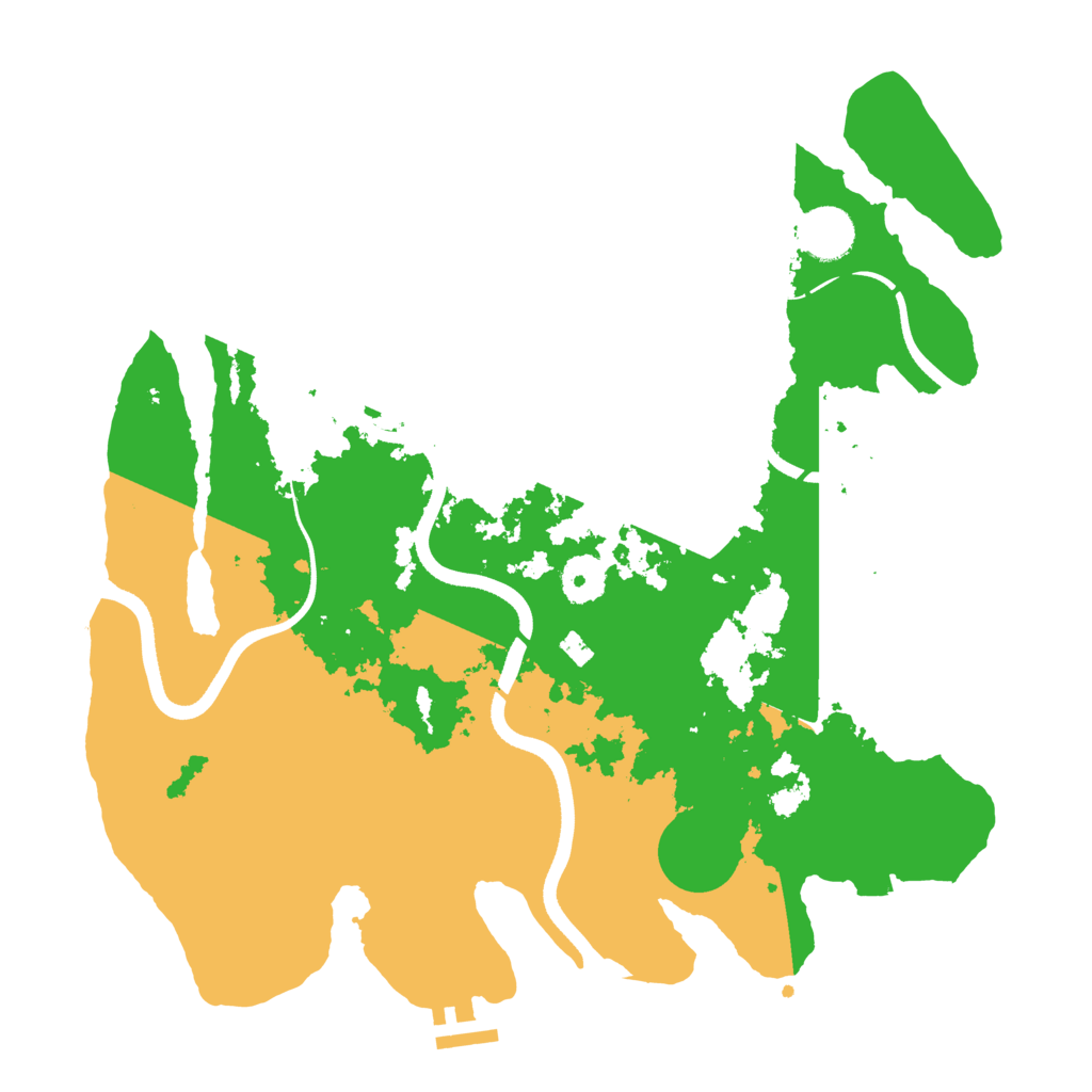 Biome Rust Map: Procedural Map, Size: 3550, Seed: 851472