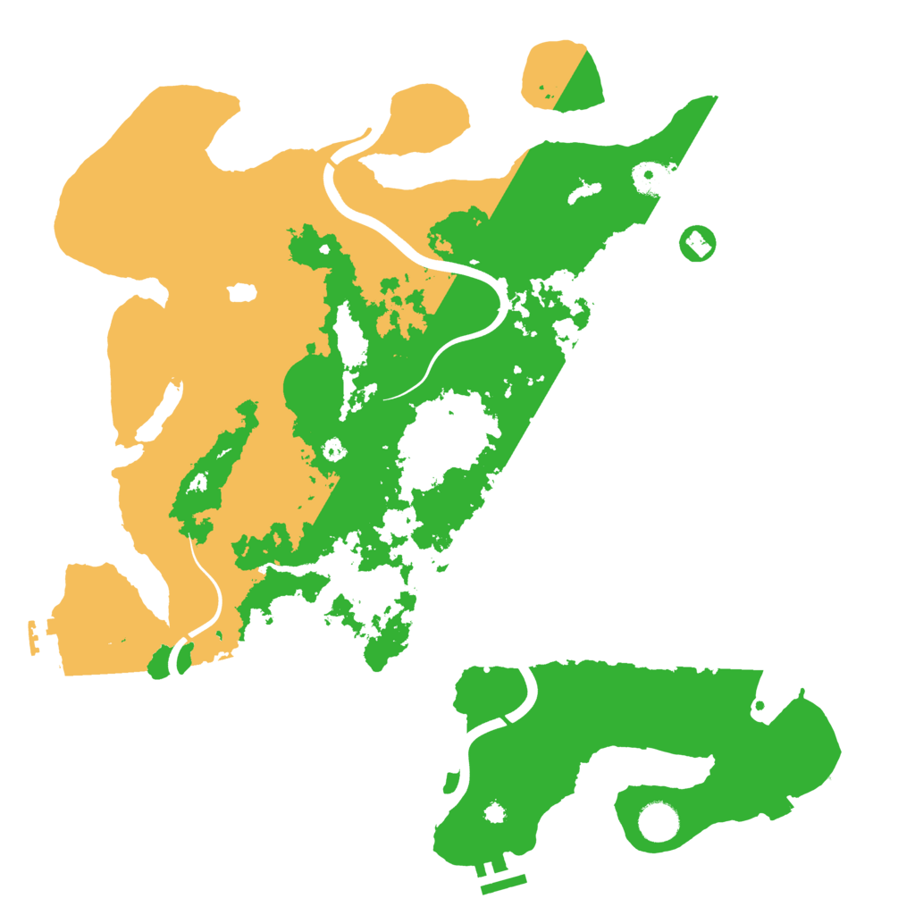 Biome Rust Map: Procedural Map, Size: 4000, Seed: 433551