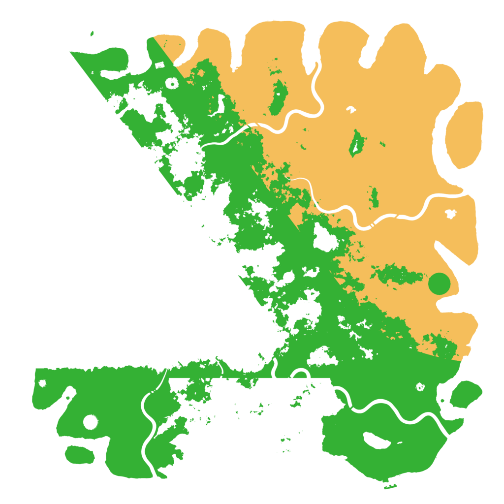 Biome Rust Map: Procedural Map, Size: 6000, Seed: 1544941668