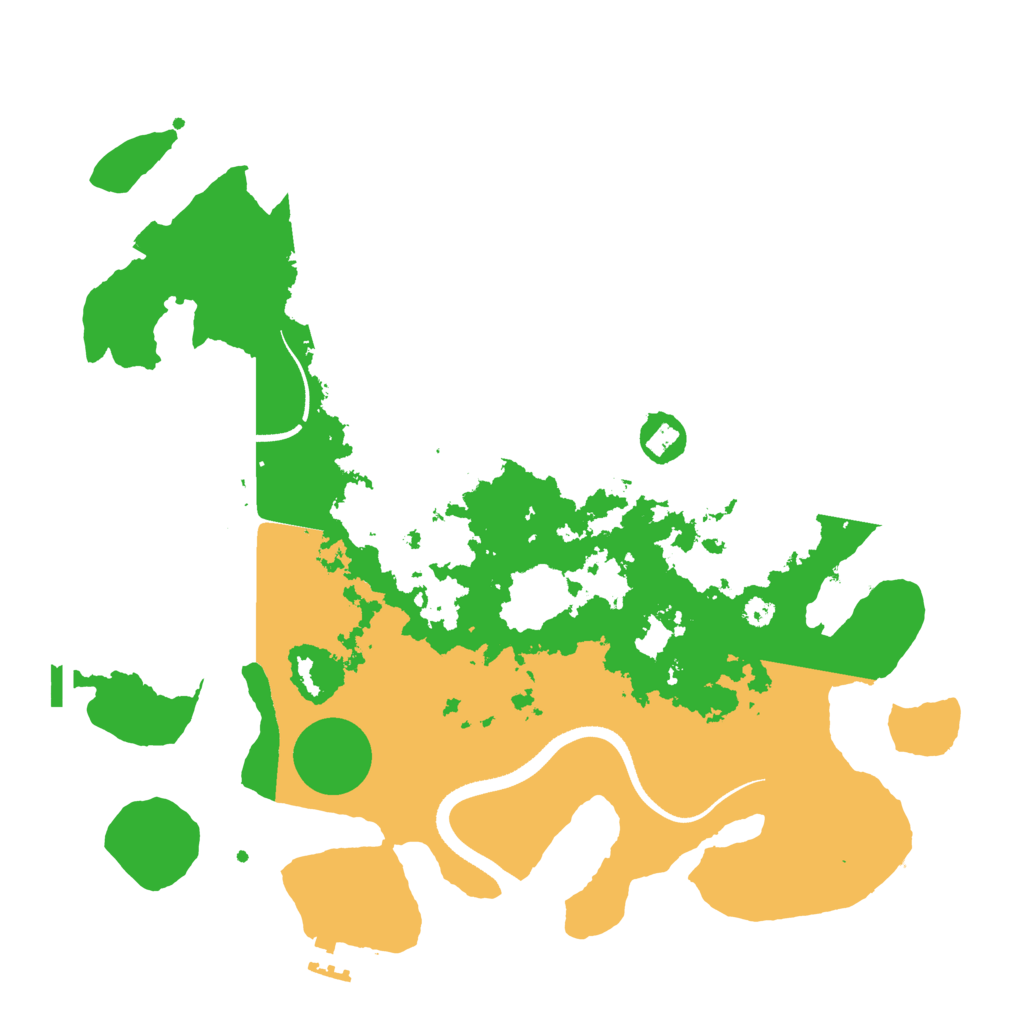 Biome Rust Map: Procedural Map, Size: 3500, Seed: 12899