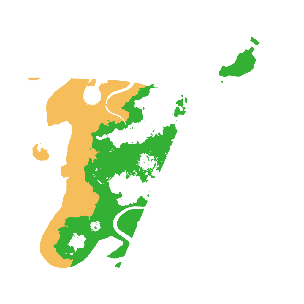 Biome Rust Map: Procedural Map, Size: 3000, Seed: 23