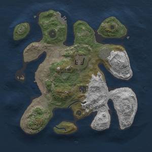 Thumbnail Rust Map: Procedural Map, Size: 3000, Seed: 23, 12 Monuments