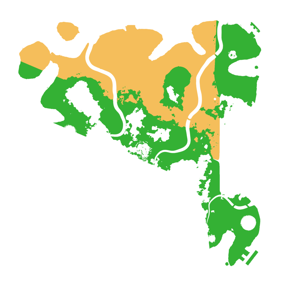 Biome Rust Map: Procedural Map, Size: 3500, Seed: 911