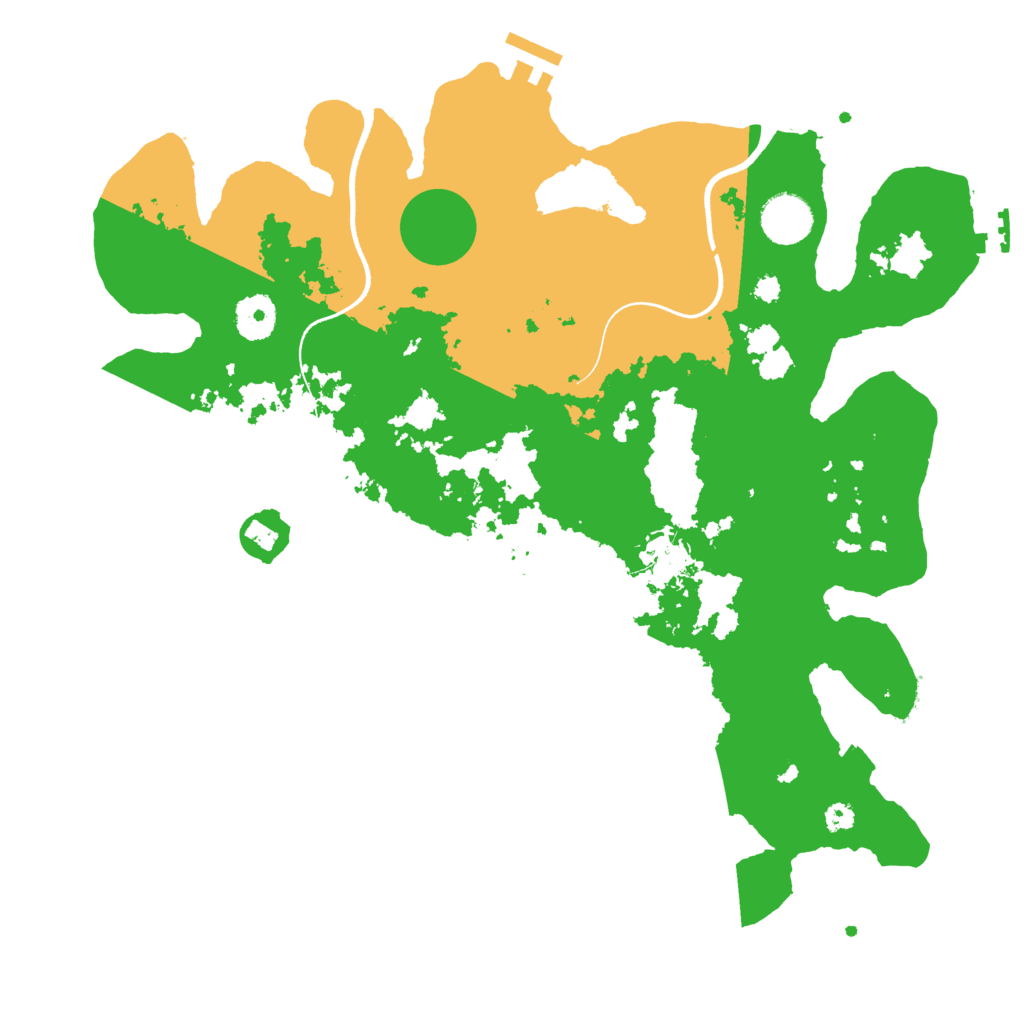 Biome Rust Map: Procedural Map, Size: 3550, Seed: 68114