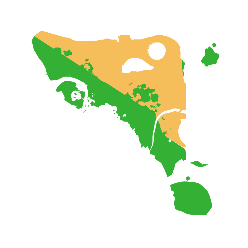 Biome Rust Map: Procedural Map, Size: 2500, Seed: 634849309