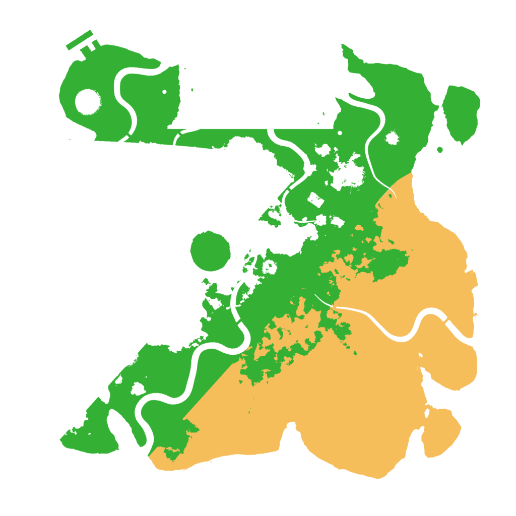 Biome Rust Map: Procedural Map, Size: 3550, Seed: 744978