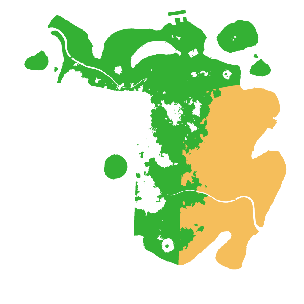 Biome Rust Map: Procedural Map, Size: 3500, Seed: 718546