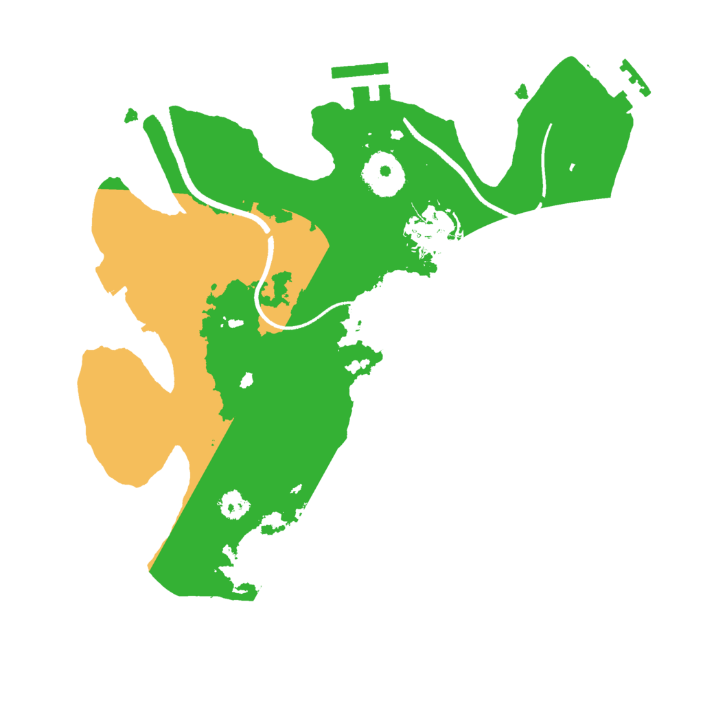 Biome Rust Map: Procedural Map, Size: 2500, Seed: 712372