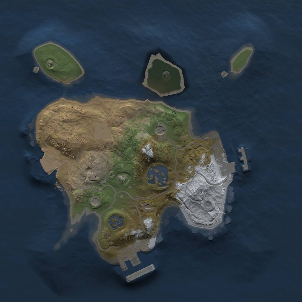 Rust Map: Procedural Map, Size: 2000, Seed: 69420, 7 Monuments