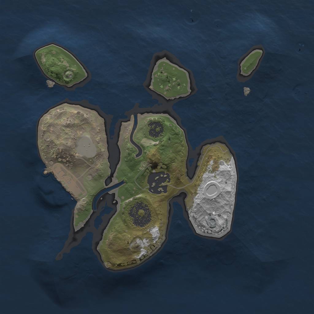 Rust Map: Procedural Map, Size: 2000, Seed: 69420, 7 Monuments