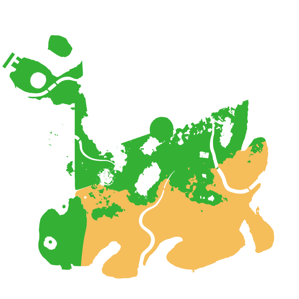 Biome Rust Map: Procedural Map, Size: 3500, Seed: 88