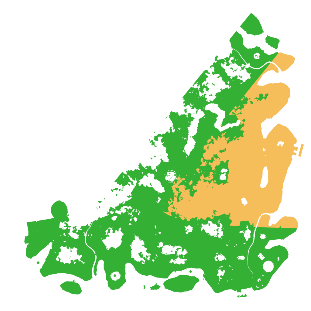 Biome Rust Map: Procedural Map, Size: 5000, Seed: 85