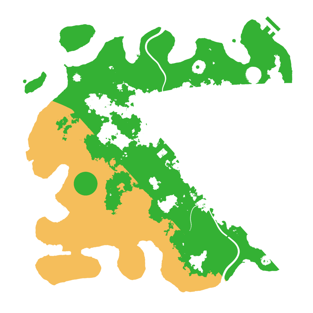 Biome Rust Map: Procedural Map, Size: 3500, Seed: 300586153