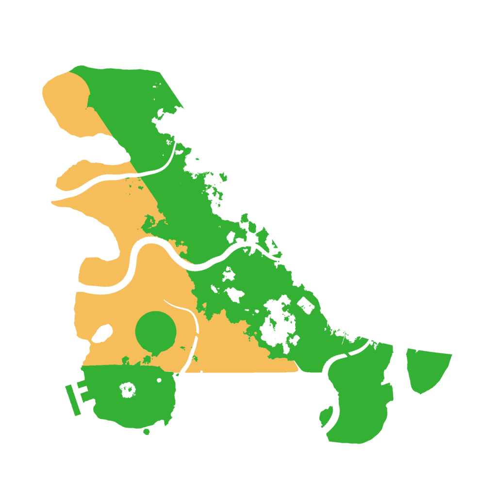 Biome Rust Map: Procedural Map, Size: 3200, Seed: 1429273463