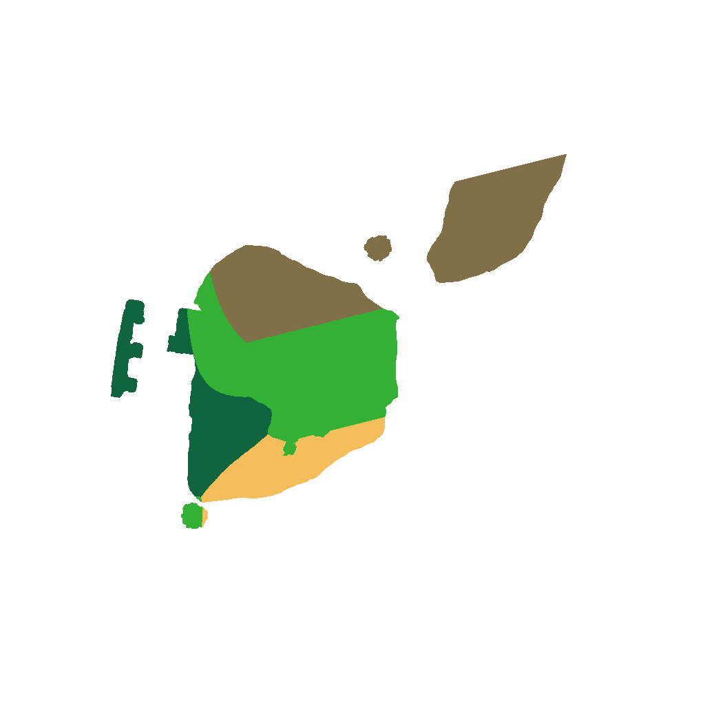 Biome Rust Map: Procedural Map, Size: 1100, Seed: 1