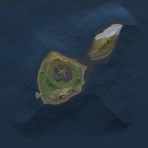 Thumbnail Rust Map: Procedural Map, Size: 1100, Seed: 1, 3 Monuments