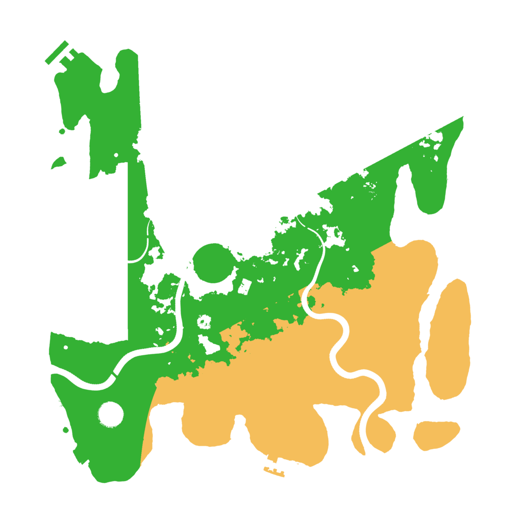 Biome Rust Map: Procedural Map, Size: 3550, Seed: 661388