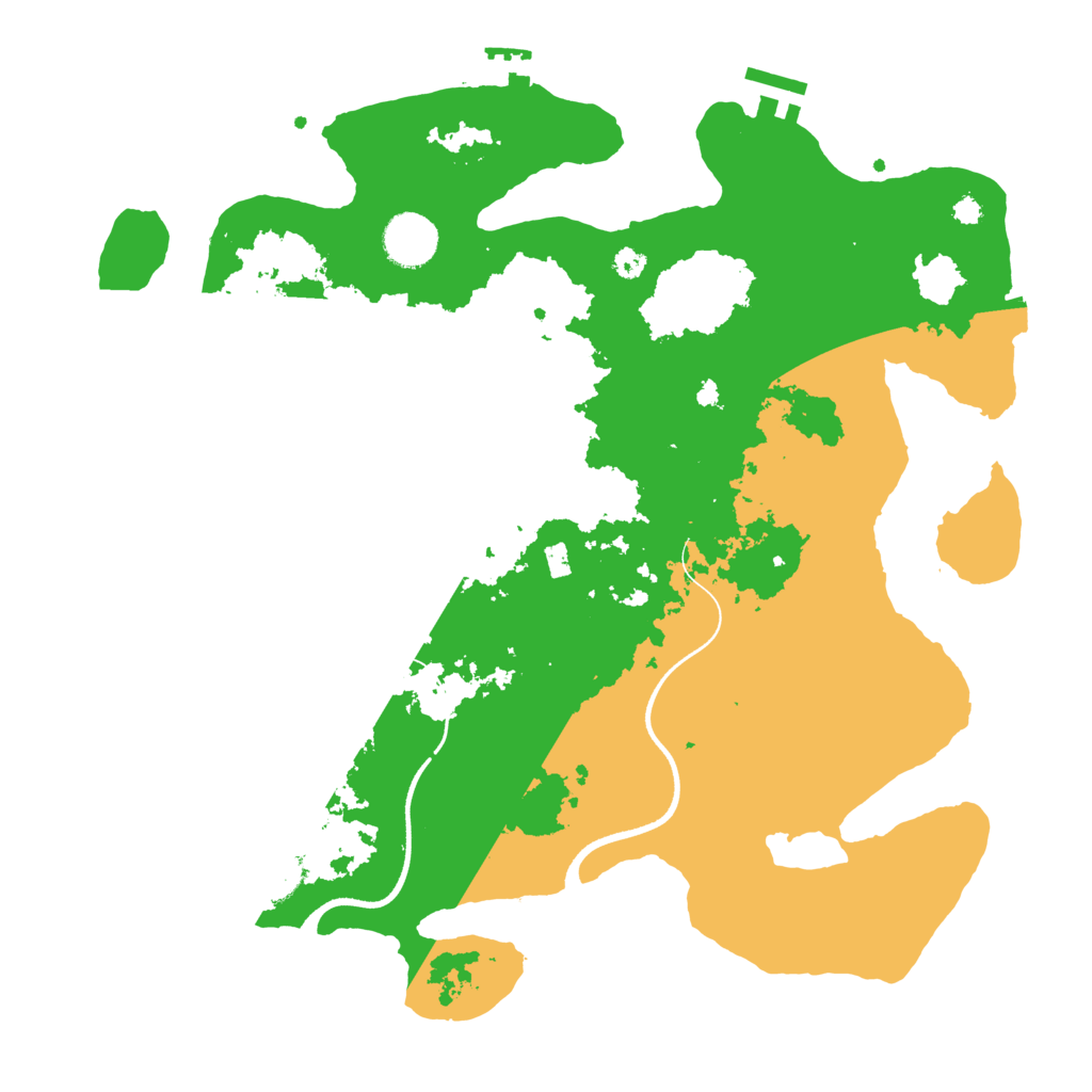 Biome Rust Map: Procedural Map, Size: 3550, Seed: 70005