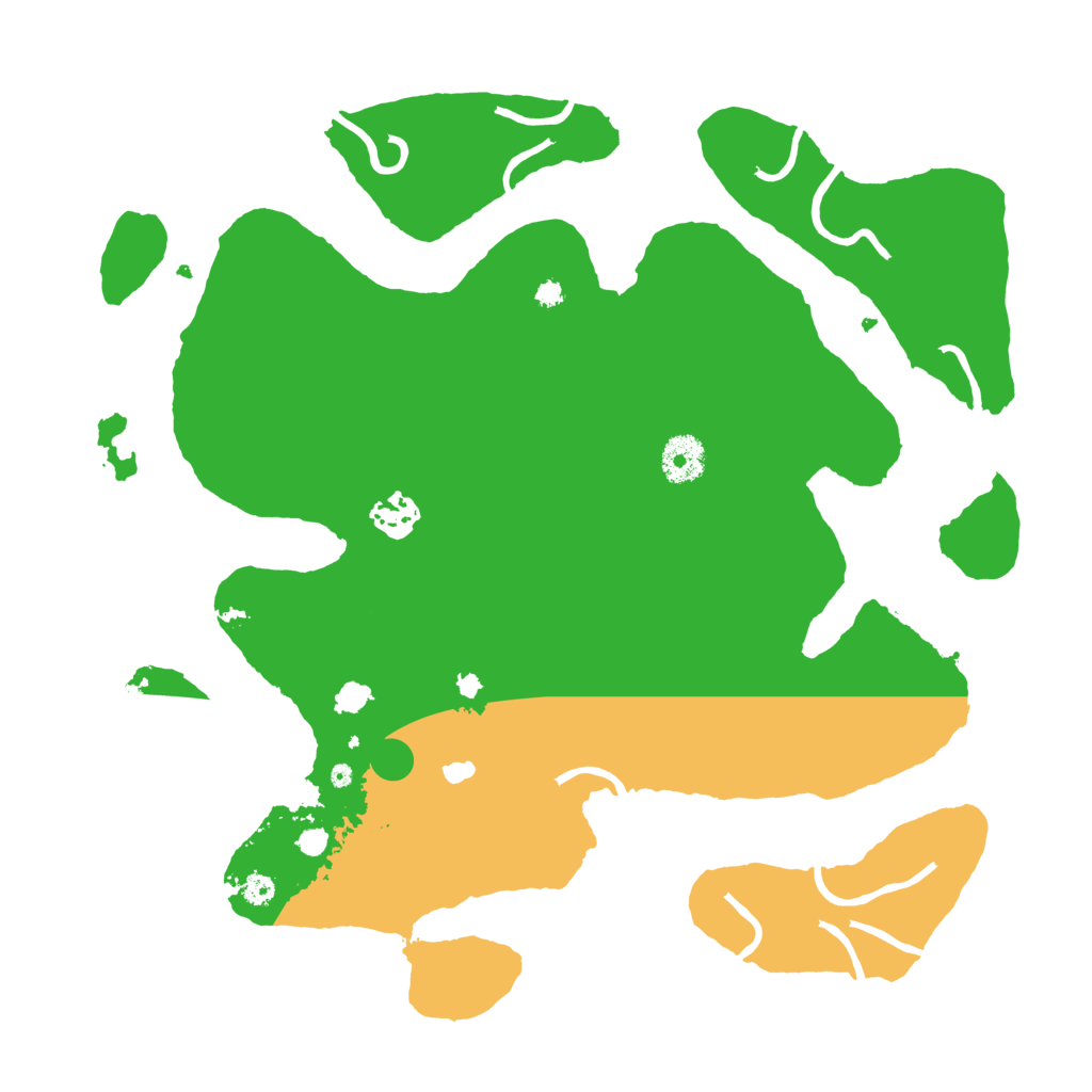 Biome Rust Map: Procedural Map, Size: 3550, Seed: 70005