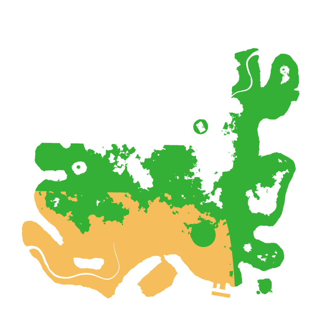 Biome Rust Map: Procedural Map, Size: 3500, Seed: 316141815