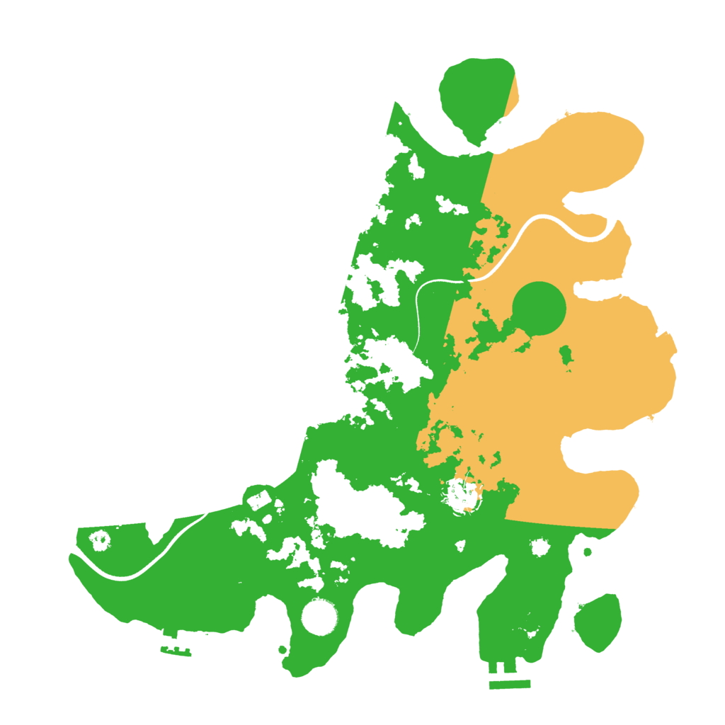 Biome Rust Map: Procedural Map, Size: 3550, Seed: 961889
