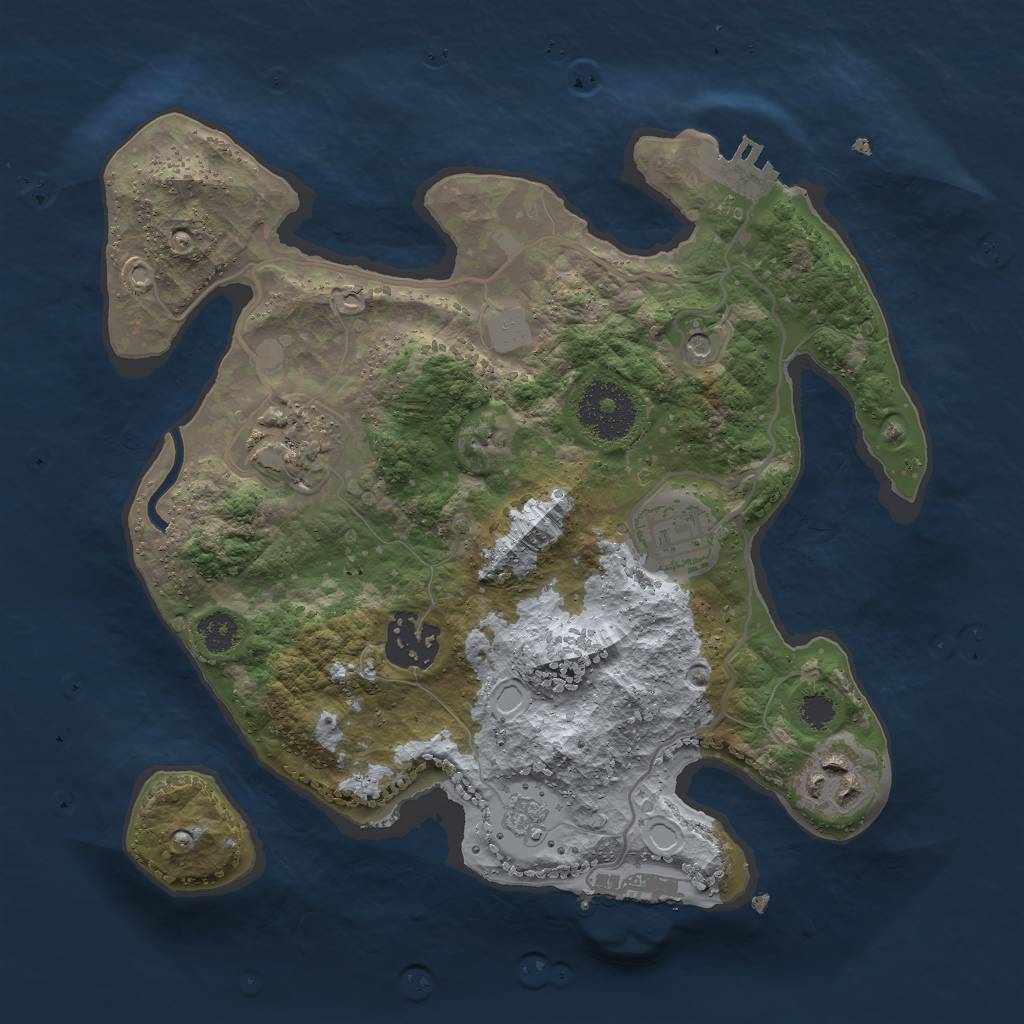 Rust Map: Procedural Map, Size: 2700, Seed: 56, 11 Monuments