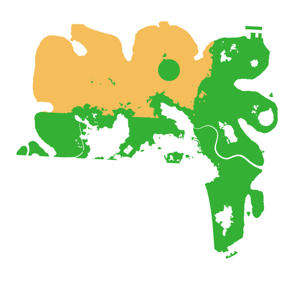 Biome Rust Map: Procedural Map, Size: 3550, Seed: 533511