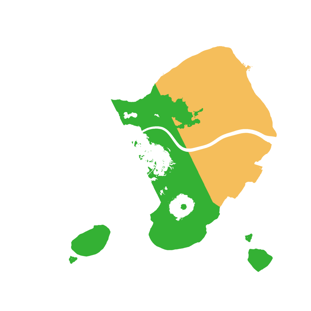 Biome Rust Map: Procedural Map, Size: 2000, Seed: 579182414