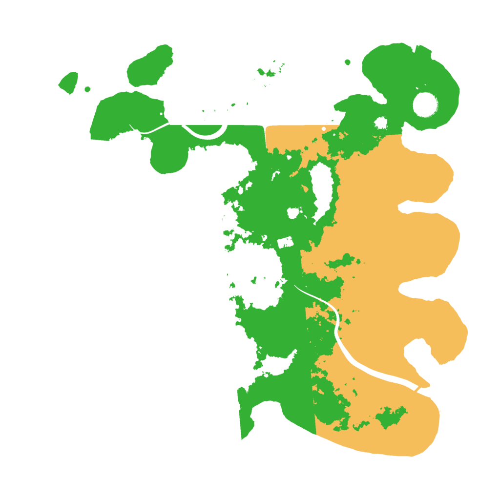 Biome Rust Map: Procedural Map, Size: 3550, Seed: 573885