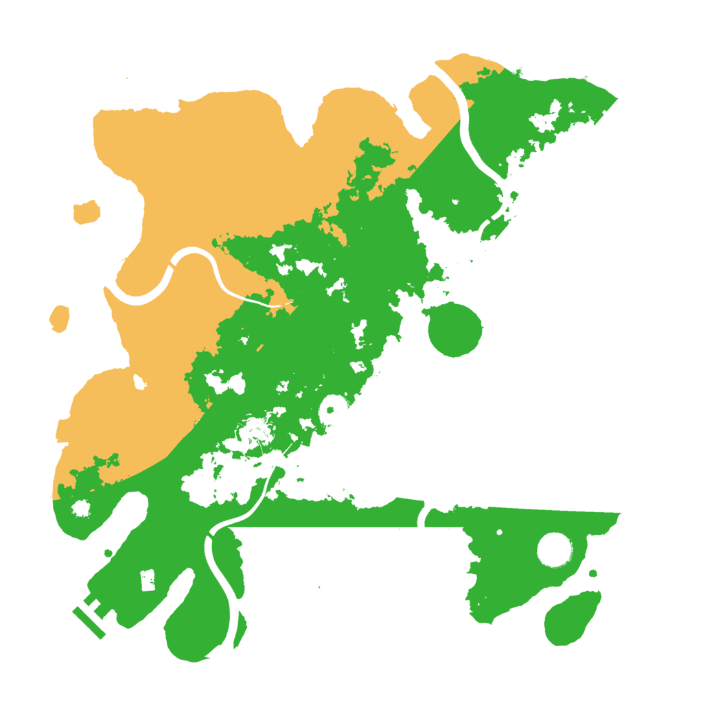 Biome Rust Map: Procedural Map, Size: 3550, Seed: 455412