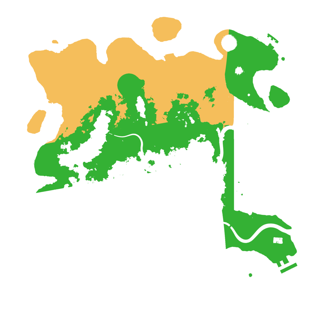 Biome Rust Map: Procedural Map, Size: 3550, Seed: 675684