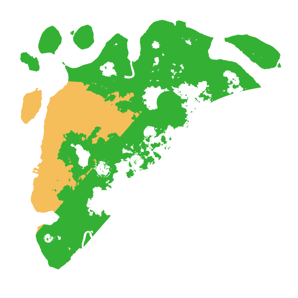 Biome Rust Map: Procedural Map, Size: 3500, Seed: 369369