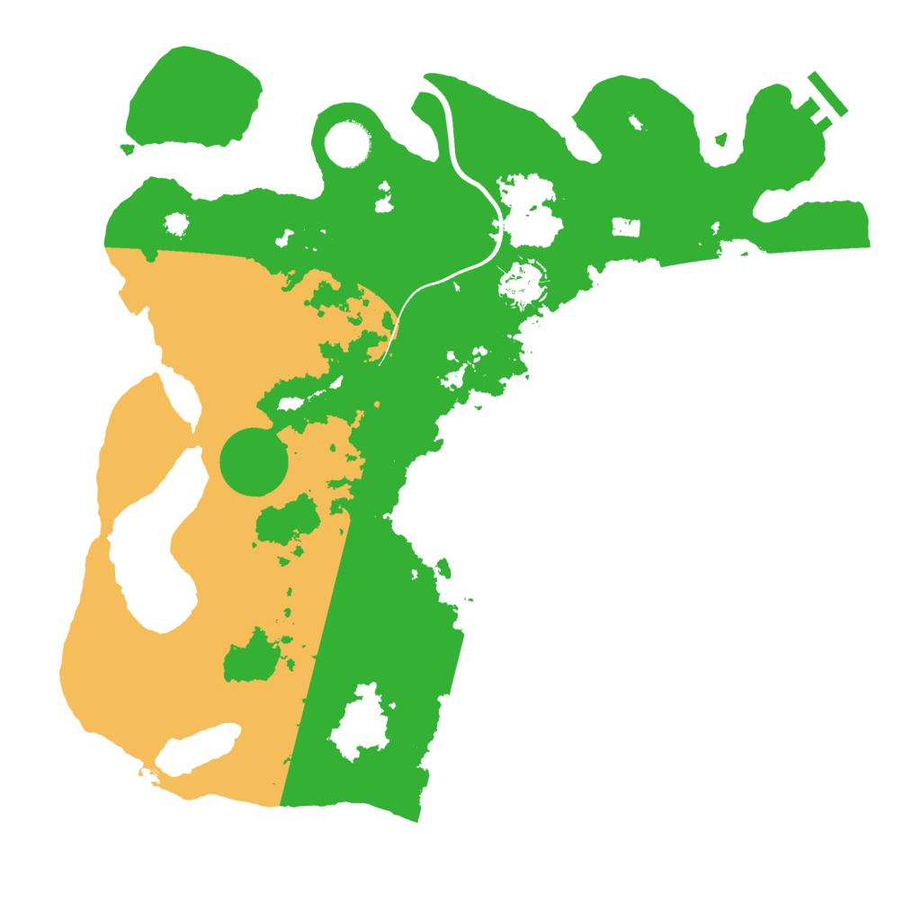 Biome Rust Map: Procedural Map, Size: 3550, Seed: 687092