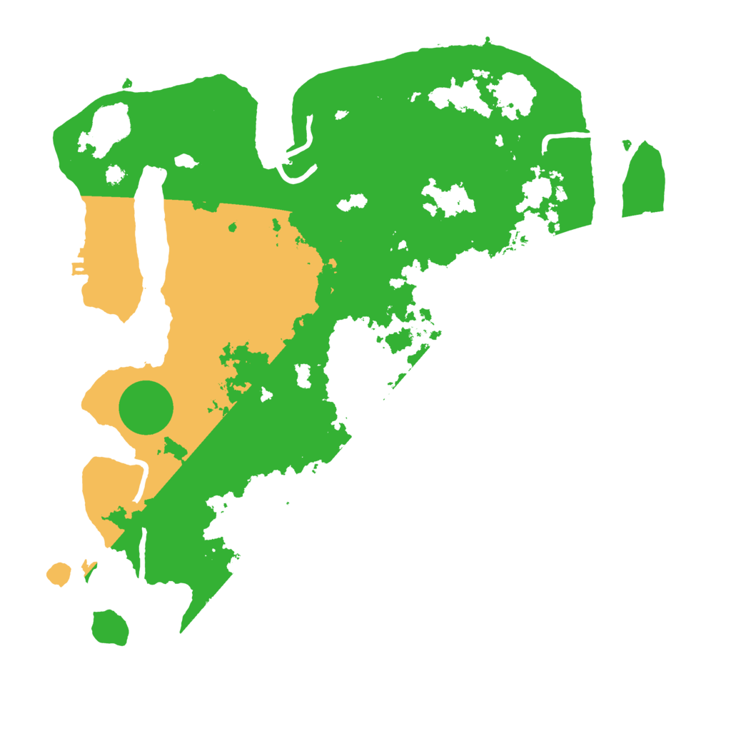 Biome Rust Map: Procedural Map, Size: 3550, Seed: 963198