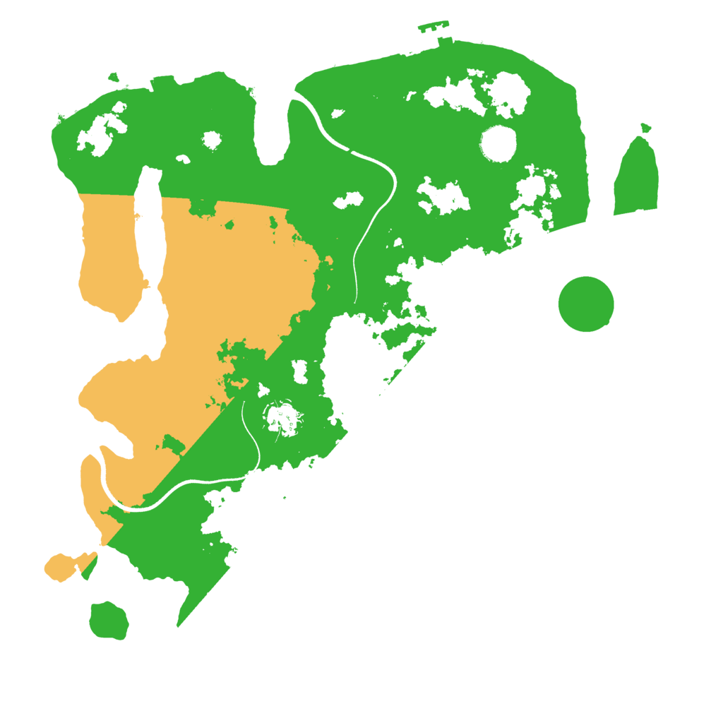 Biome Rust Map: Procedural Map, Size: 3550, Seed: 963198