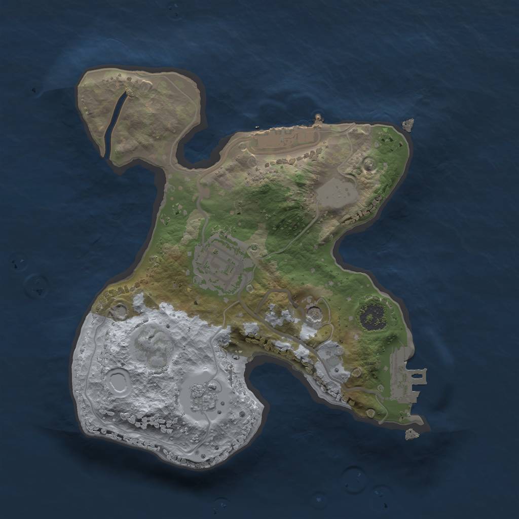 Rust Map: Procedural Map, Size: 2006, Seed: 2147483647, 8 Monuments