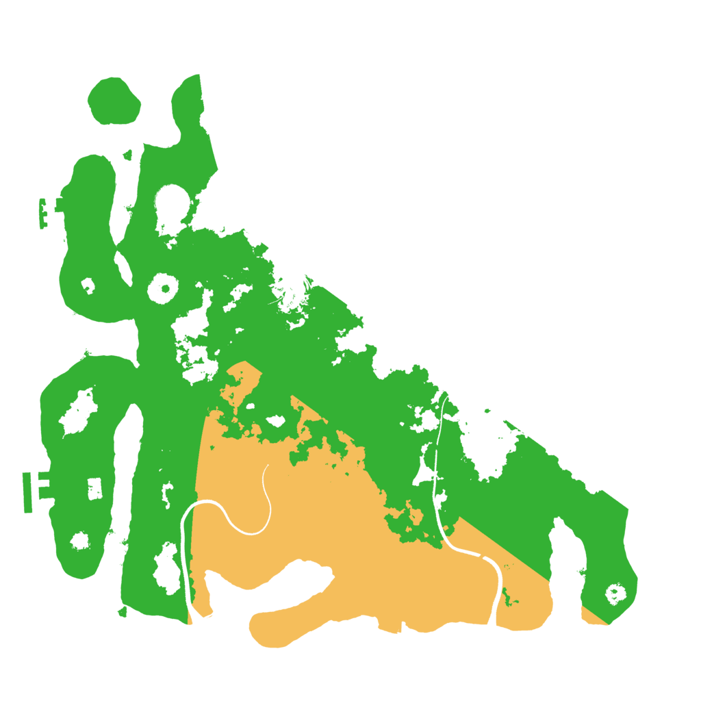 Biome Rust Map: Procedural Map, Size: 3500, Seed: 1748562825