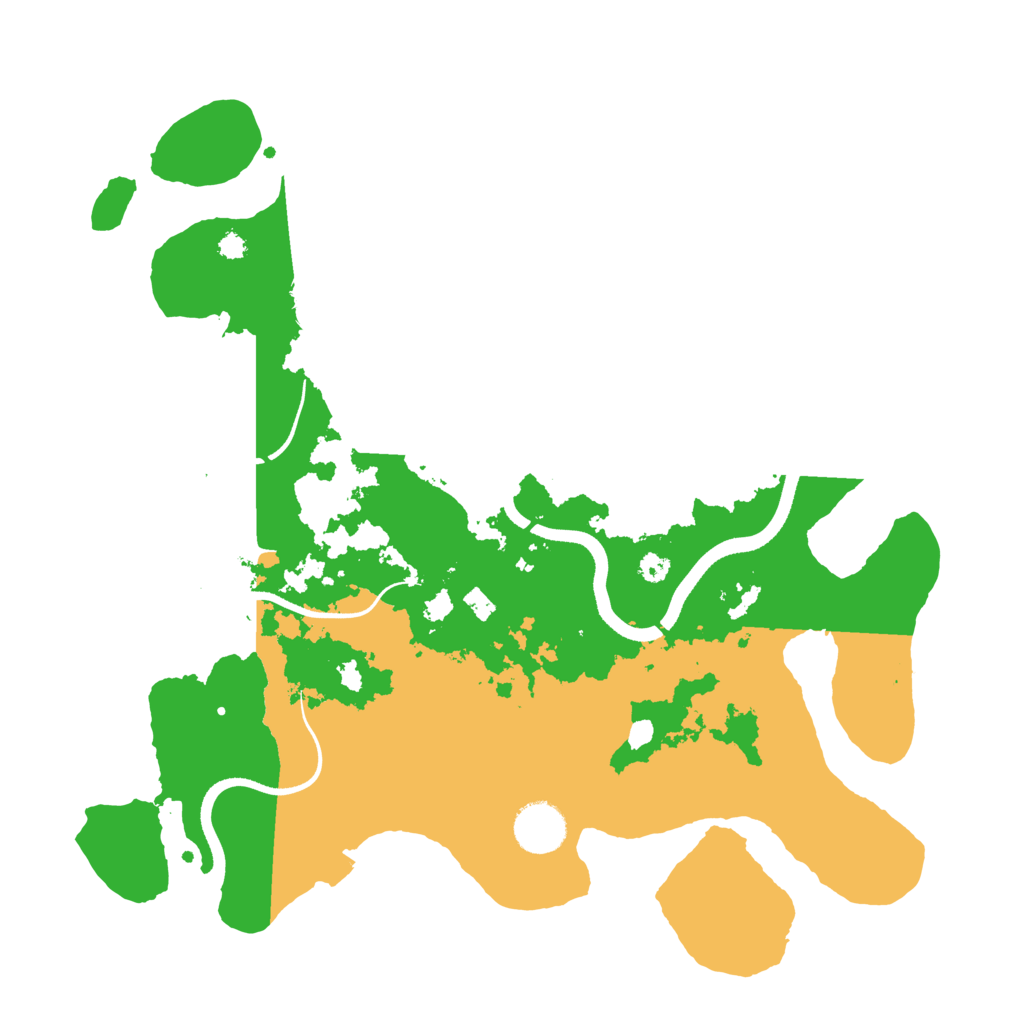 Biome Rust Map: Procedural Map, Size: 3500, Seed: 345345456